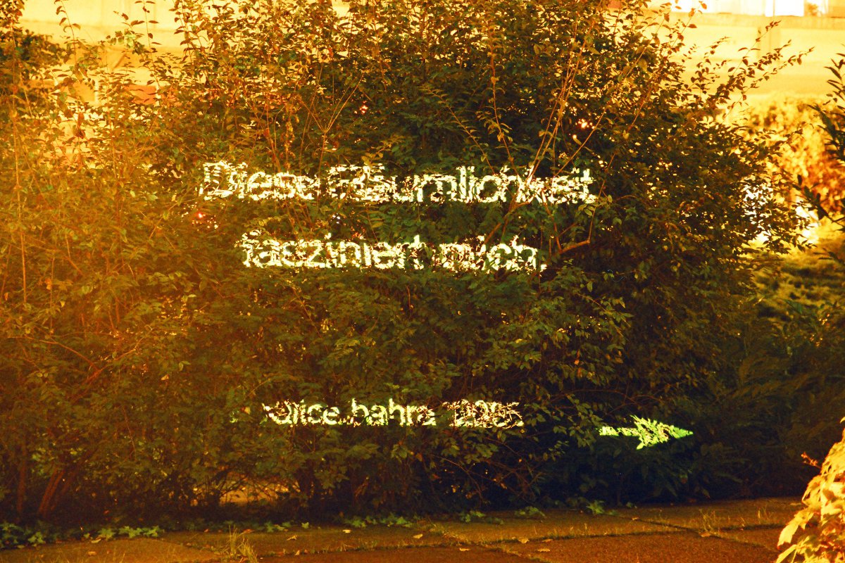 Diese Räumlichkeit fasziniert mich,